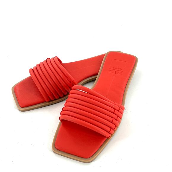 Dolce Vita Nyx Slide Sandals 8 Orange NWOT Travel Beach Resort Cruise - Picture 1 of 5